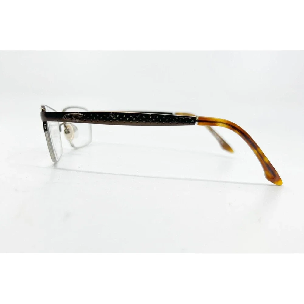 O'Neill Ono-Alto Eyeglasses Men Brown Semi Rimless Square 53-18-140